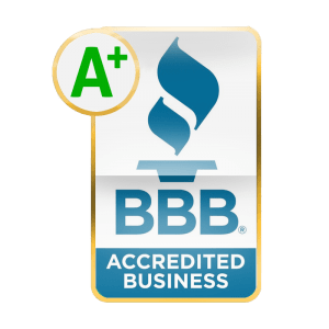 BBB A+ accredited business badge